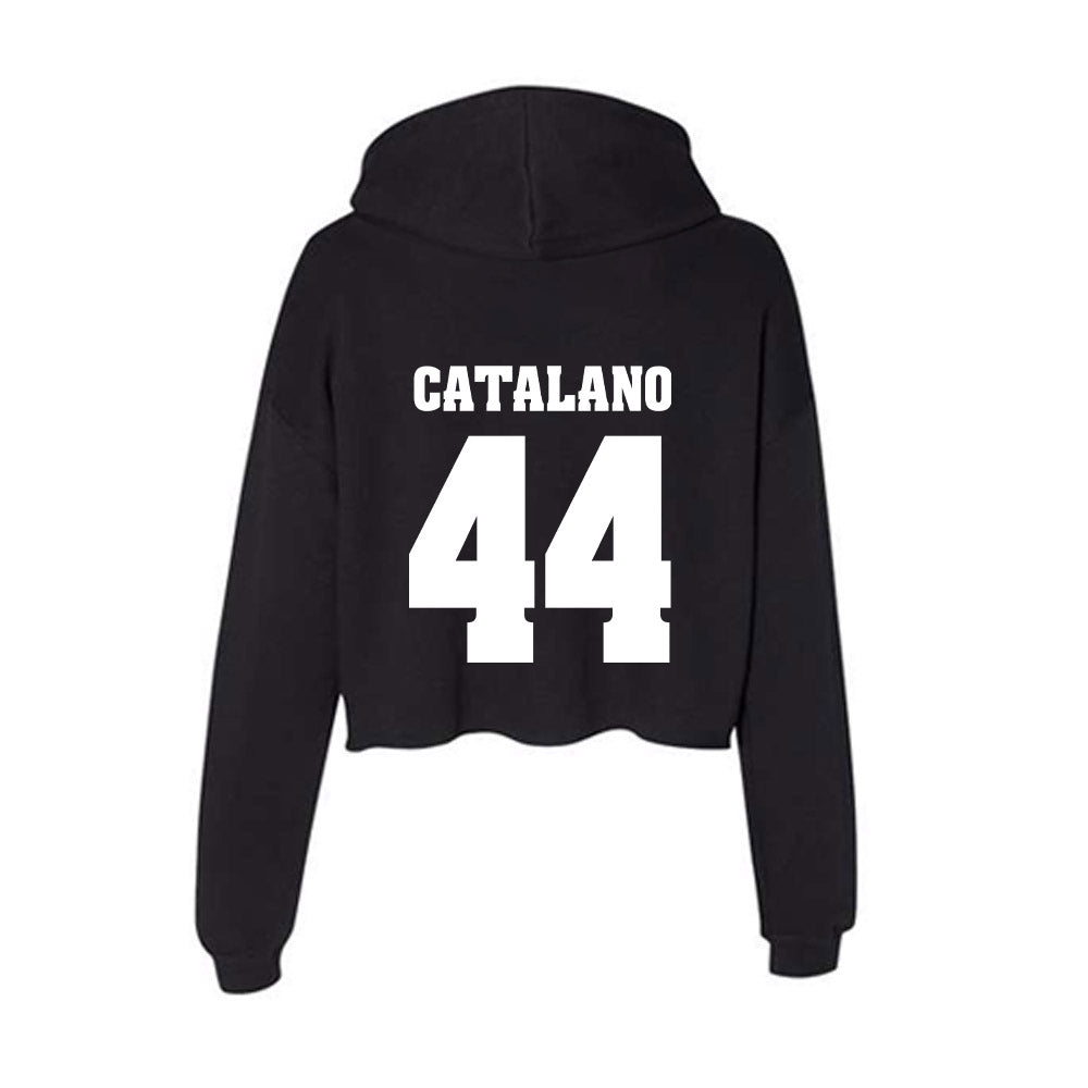 Wisconsin - NCAA Football : Cooper Catalano - Classic Shersey Women's Crop Fleece Hoodie-1