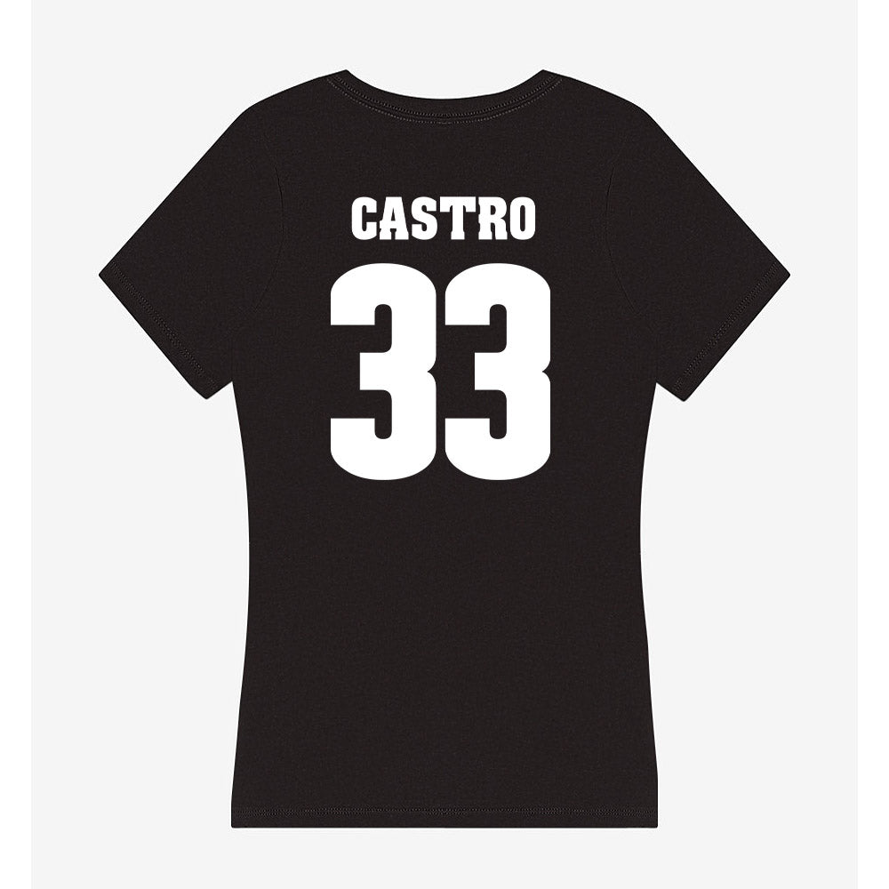 Wisconsin - NCAA Men's Ice Hockey : Anton castro - Classic Shersey Women's V-Neck T-Shirt-1