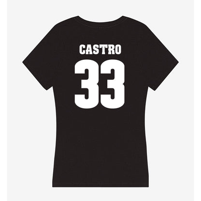Wisconsin - NCAA Men's Ice Hockey : Anton castro - Classic Shersey Women's V-Neck T-Shirt-1