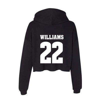 Wisconsin - NCAA Football : jaylen williams - Classic Shersey Women's Crop Fleece Hooded Sweatshirt-1