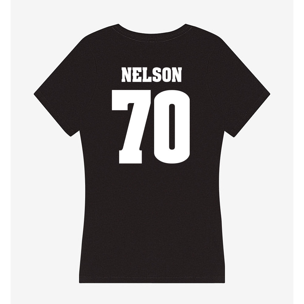 Wisconsin - NCAA Football : Barrett Nelson - Classic Shersey Women's V-Neck T-Shirt-1