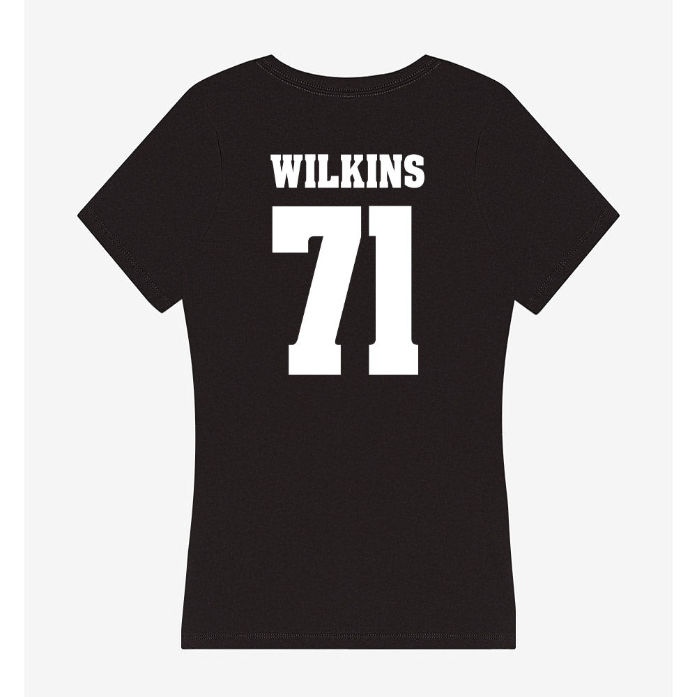 Wisconsin - NCAA Football : Pj Wilkins - Classic Shersey Women's V-Neck T-Shirt-1