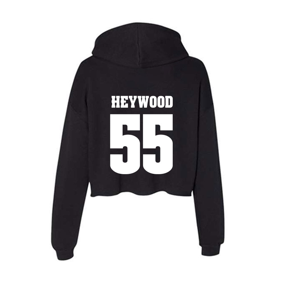 Wisconsin - NCAA Football : Kevin Heywood - Classic Shersey Women's Crop Fleece Hoodie-1