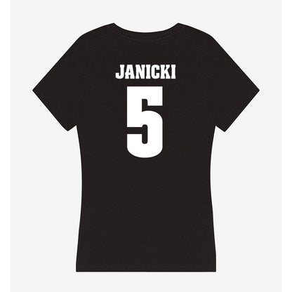 Wisconsin - NCAA Men's Basketball : Jack Janicki - Classic Shersey Women's V-Neck T-Shirt-1