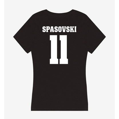 Wisconsin - NCAA Women's Basketball : Jovana Spasovski - Classic Shersey Women's V-Neck T-Shirt-1