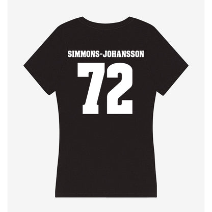 Wisconsin - NCAA Football : Lucas Simmons-Johansson - Classic Shersey Women's V-Neck T-Shirt-1