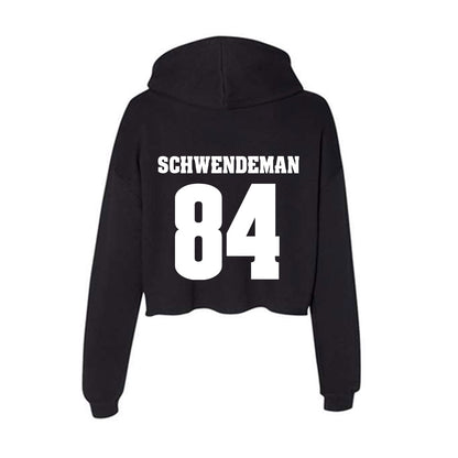 Wisconsin - NCAA Football : Ryan Schwendeman - Classic Shersey Women's Crop Fleece Hoodie-1