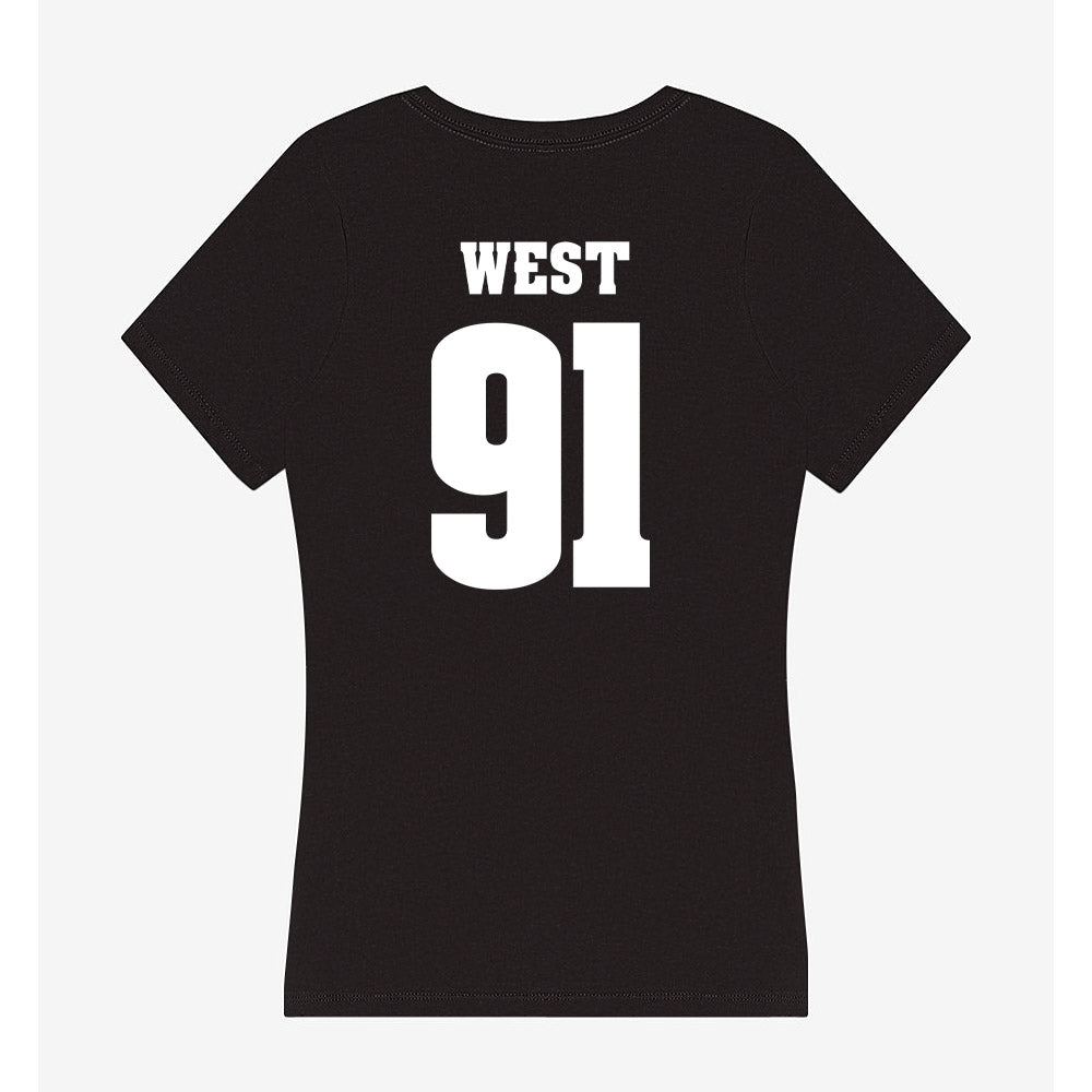 Wisconsin - NCAA Football : Sean West - Classic Shersey Women's V-Neck T-Shirt-1
