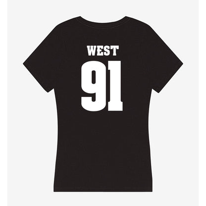 Wisconsin - NCAA Football : Sean West - Classic Shersey Women's V-Neck T-Shirt-1
