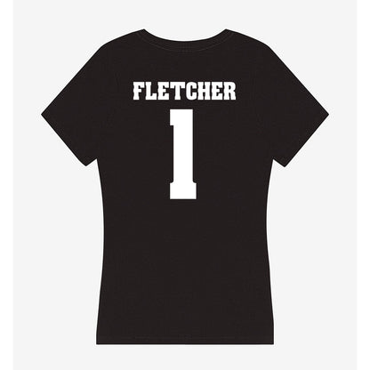 Wisconsin - NCAA Football : Eric Fletcher - Classic Shersey Women's V-Neck T-Shirt-1