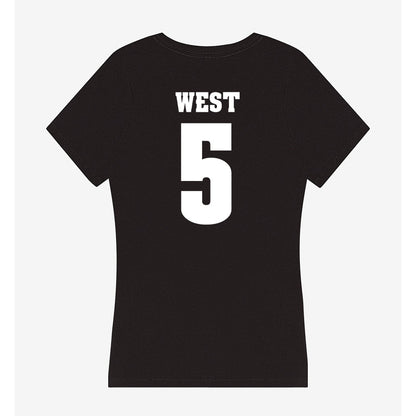 Wisconsin - NCAA Football : Bryce West - Classic Shersey Women's V-Neck T-Shirt-1