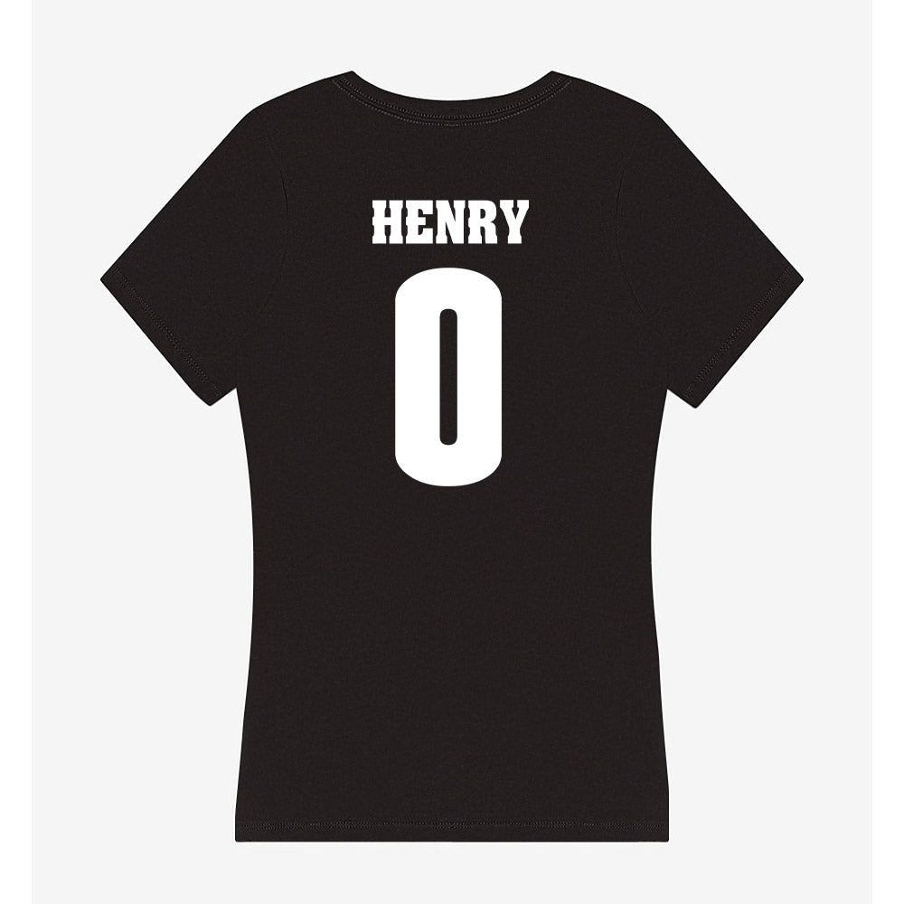 Wisconsin - NCAA Football : Tyrell Henry - Classic Shersey Women's V-Neck T-Shirt-1