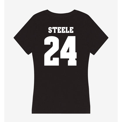 Wisconsin - NCAA Women's Basketball : Laci Steele - Classic Shersey Women's V-Neck T-Shirt-1