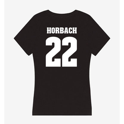 Wisconsin - NCAA Men's Ice Hockey : Jack Horbach - Classic Shersey Women's V-Neck T-Shirt-1