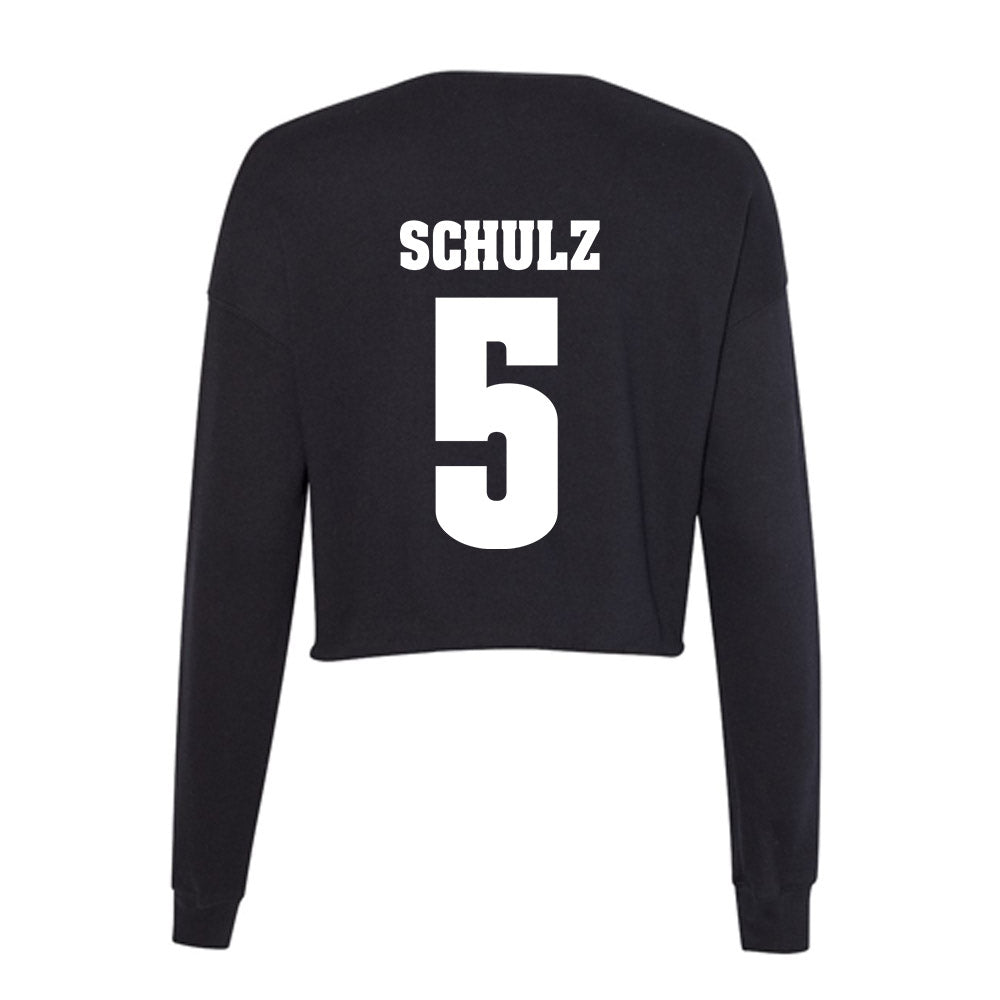 Wisconsin - NCAA Men's Ice Hockey : Zach Schulz - Classic Shersey Women's Cropped Crew Fleece-1