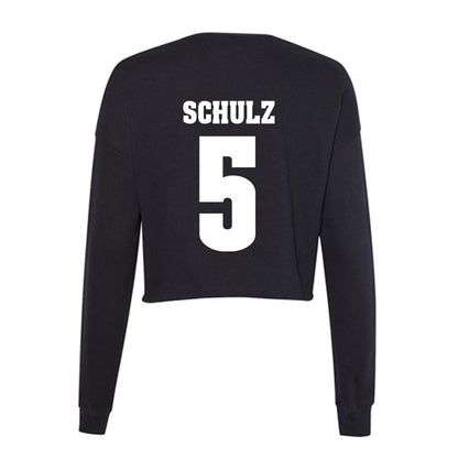 Wisconsin - NCAA Men's Ice Hockey : Zach Schulz - Classic Shersey Women's Cropped Crew Fleece-1