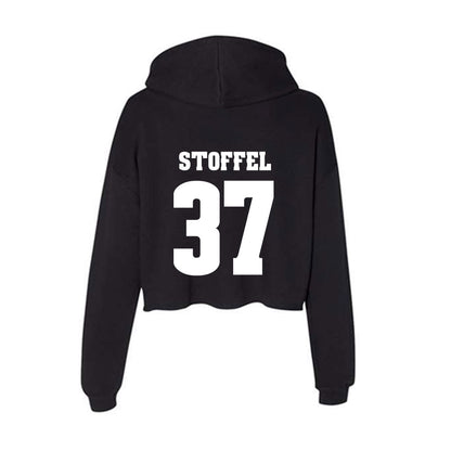 Wisconsin - NCAA Football : Treve Stoffel - Classic Shersey Women's Crop Fleece Hoodie-1