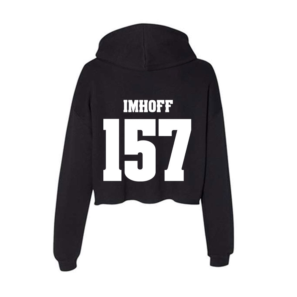 Wisconsin - NCAA Wrestling : Tyson Imhoff - Classic Shersey Women's Crop Fleece Hoodie-1