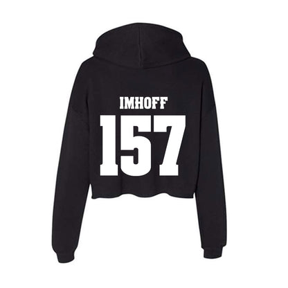 Wisconsin - NCAA Wrestling : Tyson Imhoff - Classic Shersey Women's Crop Fleece Hoodie-1