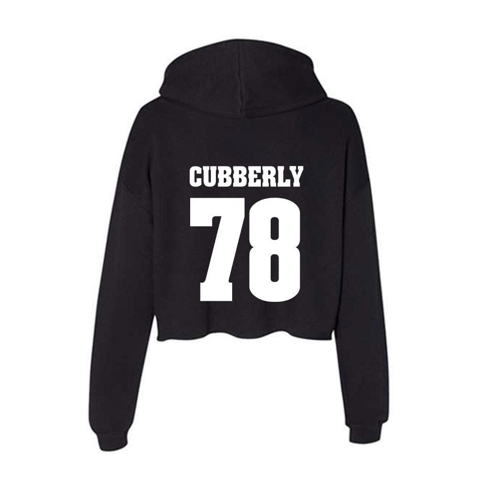 Wisconsin - NCAA Football : Colin Cubberly - Classic Shersey Women's Crop Fleece Hoodie-1