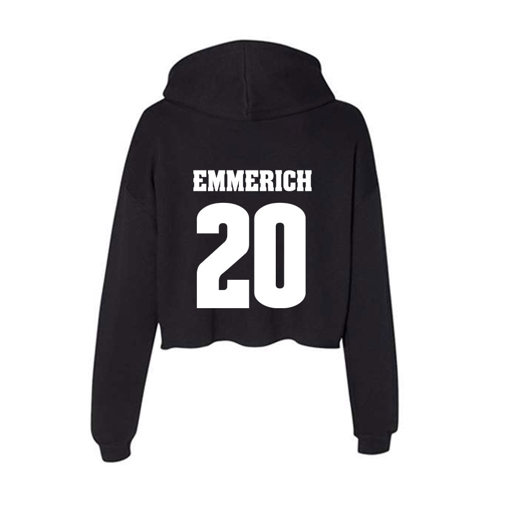 Wisconsin - NCAA Football : Luke Emmerich - Classic Shersey Women's Crop Fleece Hoodie-1