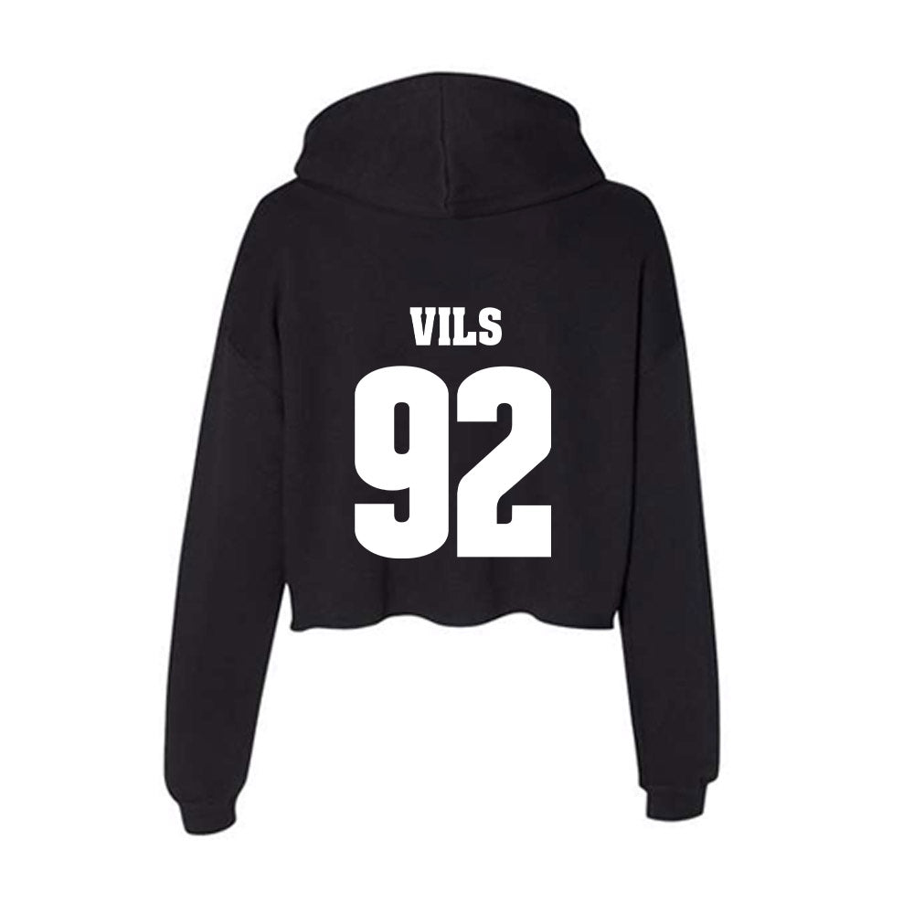 Wisconsin - NCAA Football : Nolan Vils - Classic Shersey Women's Crop Fleece Hoodie-1
