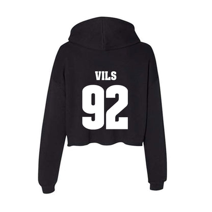 Wisconsin - NCAA Football : Nolan Vils - Classic Shersey Women's Crop Fleece Hoodie-1