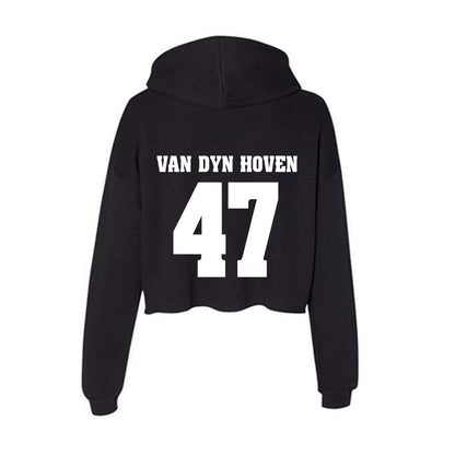 Wisconsin - NCAA Football : Evan Van Dyn Hoven - Classic Shersey Women's Crop Fleece Hoodie-1