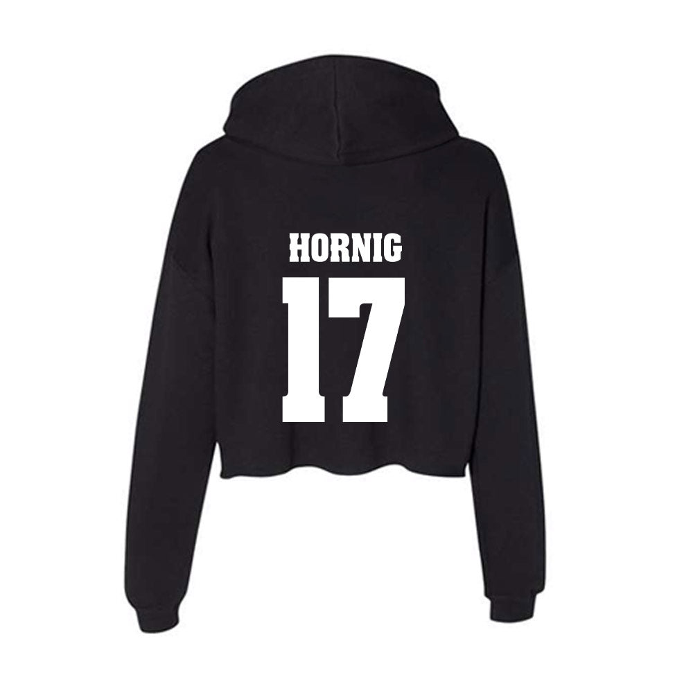 Wisconsin - NCAA Men's Soccer : Owen Hornig - Classic Shersey Women's Crop Fleece Hoodie-1