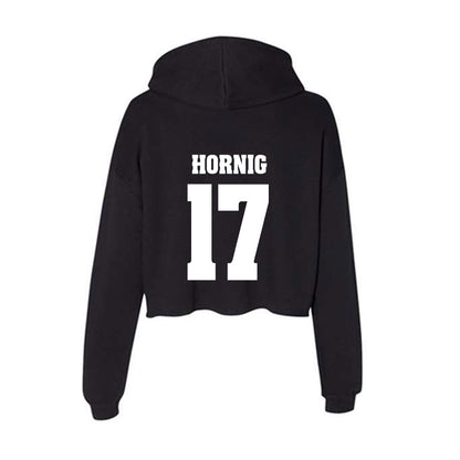 Wisconsin - NCAA Men's Soccer : Owen Hornig - Classic Shersey Women's Crop Fleece Hoodie-1
