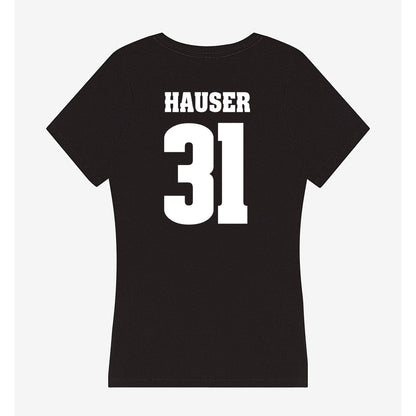 Wisconsin - NCAA Men's Ice Hockey : Daniel Hauser - Classic Shersey Women's V-Neck T-Shirt-1