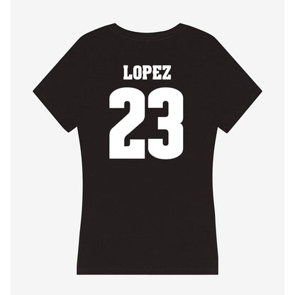 Wisconsin - NCAA Women's Volleyball : Grace Lopez - Classic Shersey Women's V-Neck T-Shirt-1