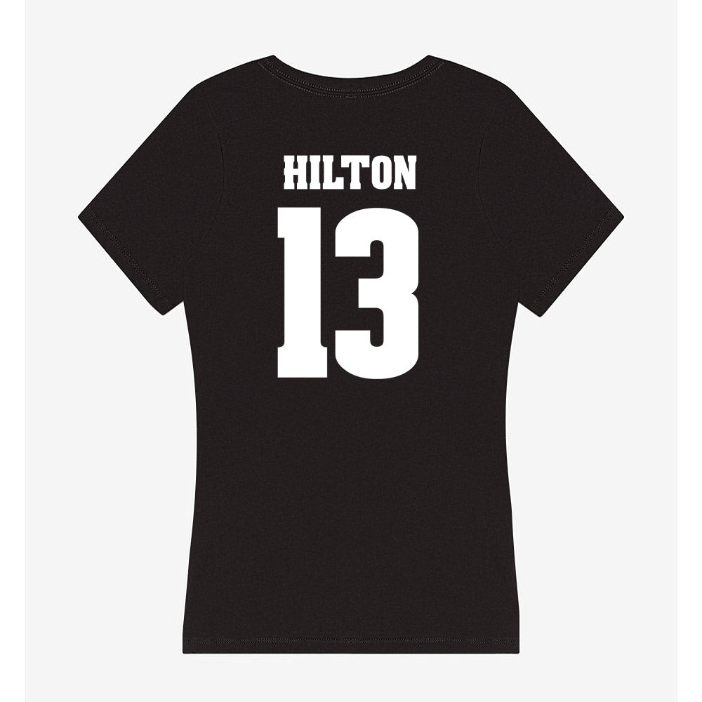 Wisconsin - NCAA Football : Eugene Hilton - Classic Shersey Women's V-Neck T-Shirt-1