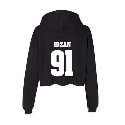 Wisconsin - NCAA Men's Ice Hockey : Bruno Idzan - Classic Shersey Women's Crop Fleece Hoodie-1