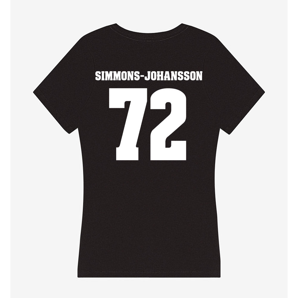 Wisconsin - NCAA Football : Lucas Simmons-Johansson - Classic Shersey Women's V-Neck T-Shirt-1