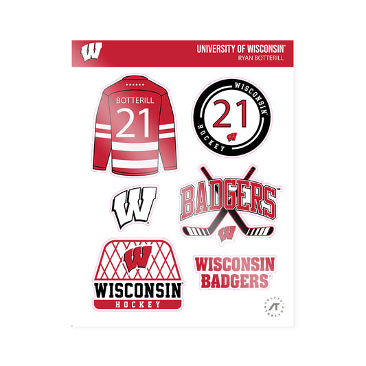 Wisconsin - NCAA Men's Ice Hockey : Ryan Botterill - Sticker Sheet-0