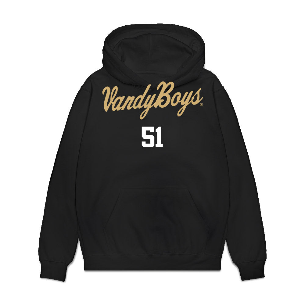 Vanderbilt - NCAA Baseball : Ryker Waite - Premium Hooded Sweatshirt-0