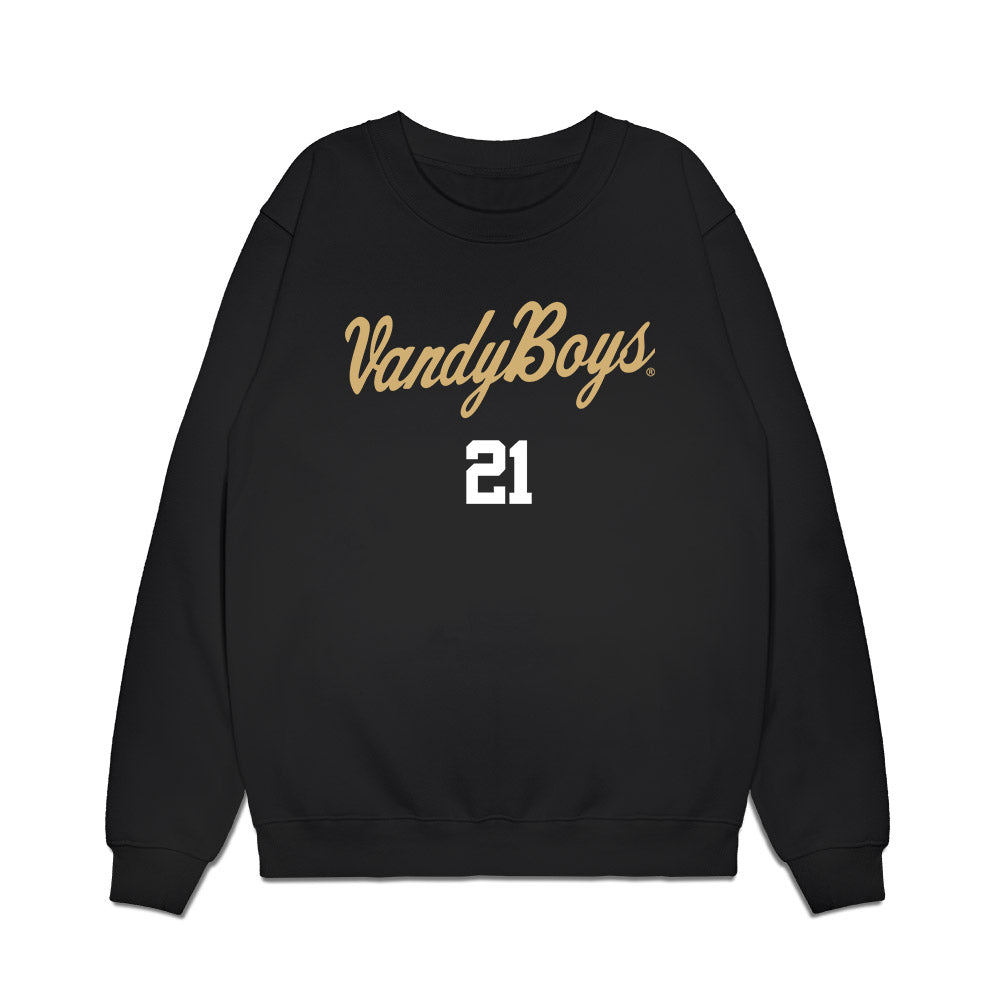 Vanderbilt - NCAA Baseball : Hudson Barton - Premium Crewneck Sweatshirt-0
