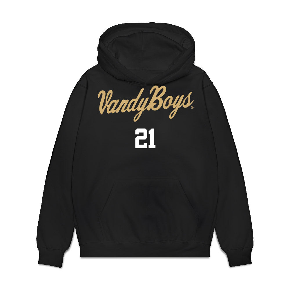Vanderbilt - NCAA Baseball : Hudson Barton - Premium Hooded Sweatshirt-0