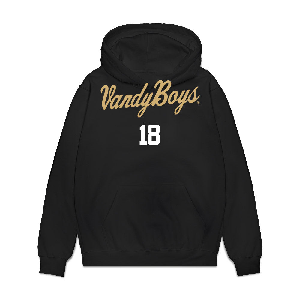 Vanderbilt - NCAA Baseball : Korbin Reynolds - Premium Hooded Sweatshirt-0