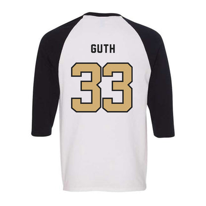 Vanderbilt - NCAA Baseball : Luke Guth - Raglan Quarter Sleeve T-Shirt-1