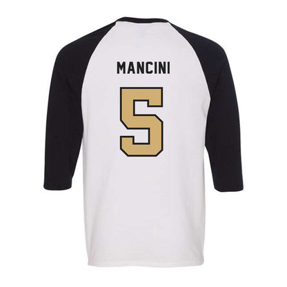 Vanderbilt - NCAA Baseball : Mike Mancini - Raglan Quarter Sleeve T-Shirt-1
