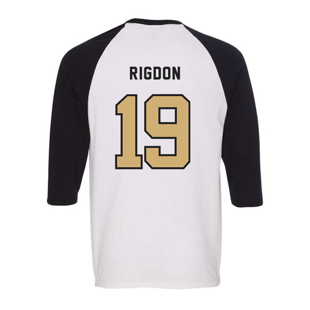 Vanderbilt - NCAA Baseball : Rustan Rigdon - Raglan Quarter Sleeve T-Shirt-1