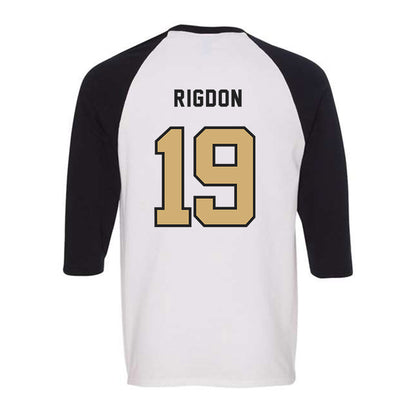 Vanderbilt - NCAA Baseball : Rustan Rigdon - Raglan Quarter Sleeve T-Shirt-1