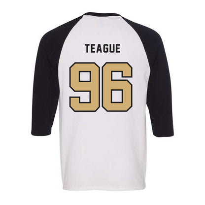 Vanderbilt - NCAA Baseball : Nathan Teague - Raglan Quarter Sleeve T-Shirt-1