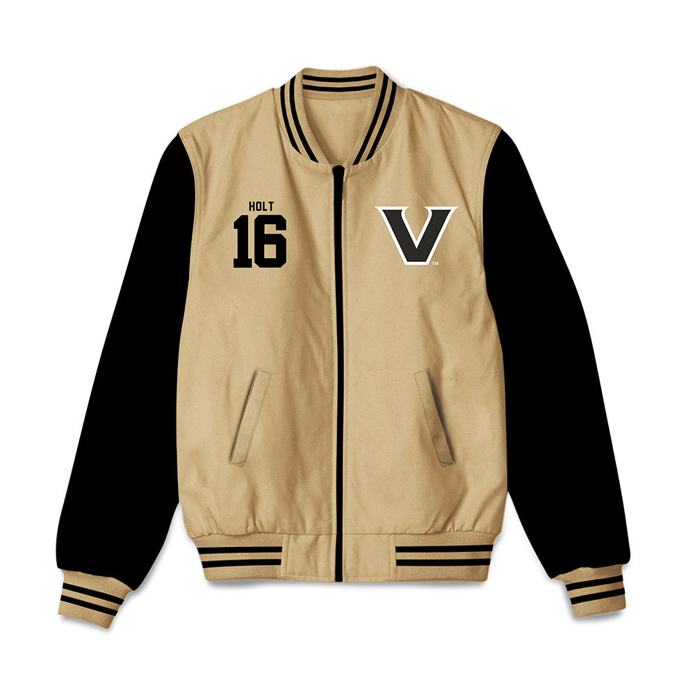 Vanderbilt - NCAA Baseball : Michael Holt - Vandyboys Bomber Jacket-0