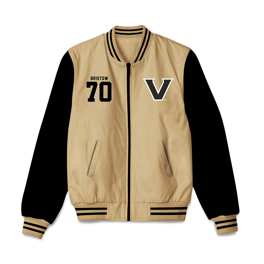 Vanderbilt - NCAA Baseball : Tristan Bristow - Bomber Jacket-0