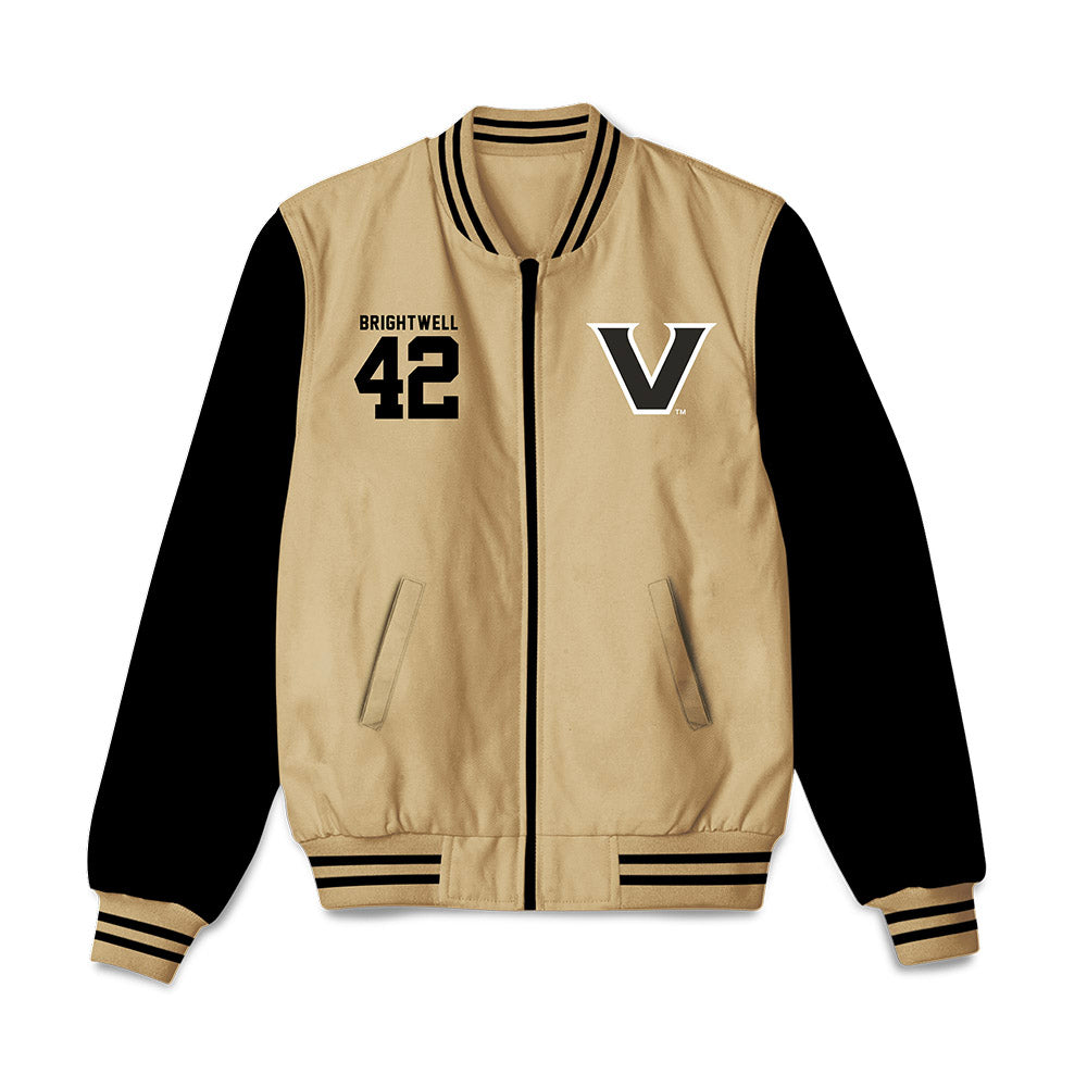 Vanderbilt - NCAA Baseball : Collin Brightwell - Vandyboys Bomber Jacket-0