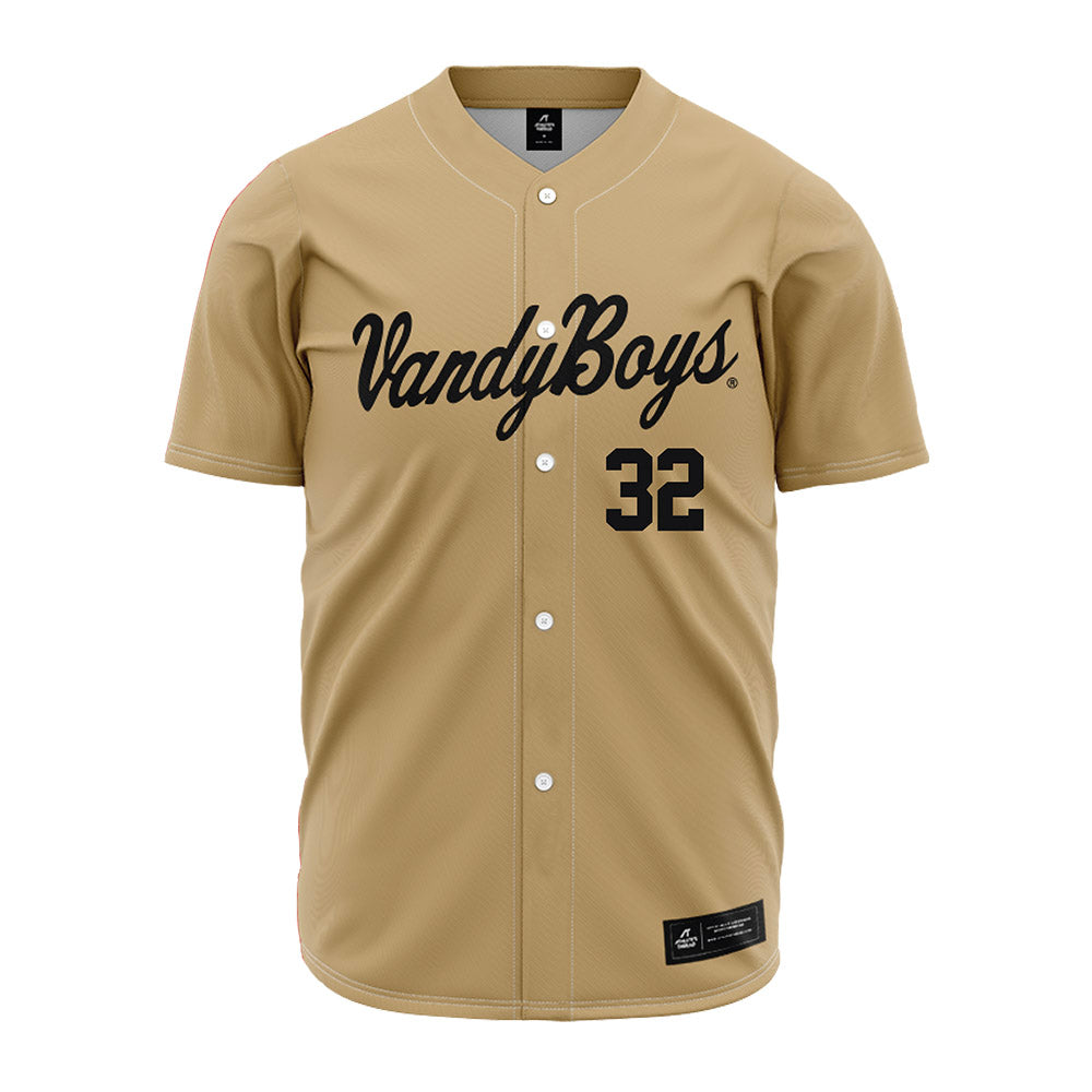 Vanderbilt - NCAA Baseball : Nate Schlote - Vandyboys Jersey-0