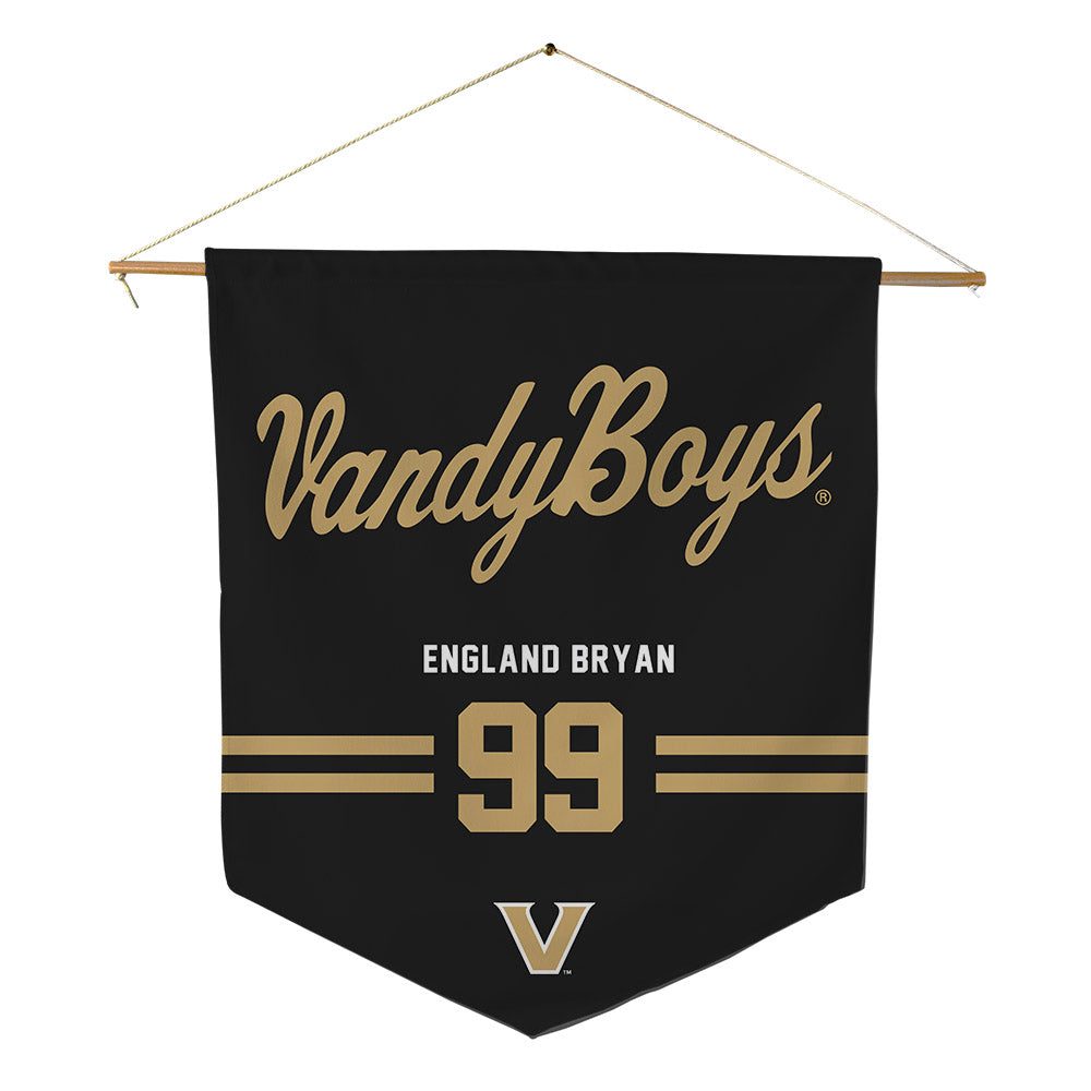 Vanderbilt - NCAA Baseball : England Bryan - Pennant - 18" x 21"-0